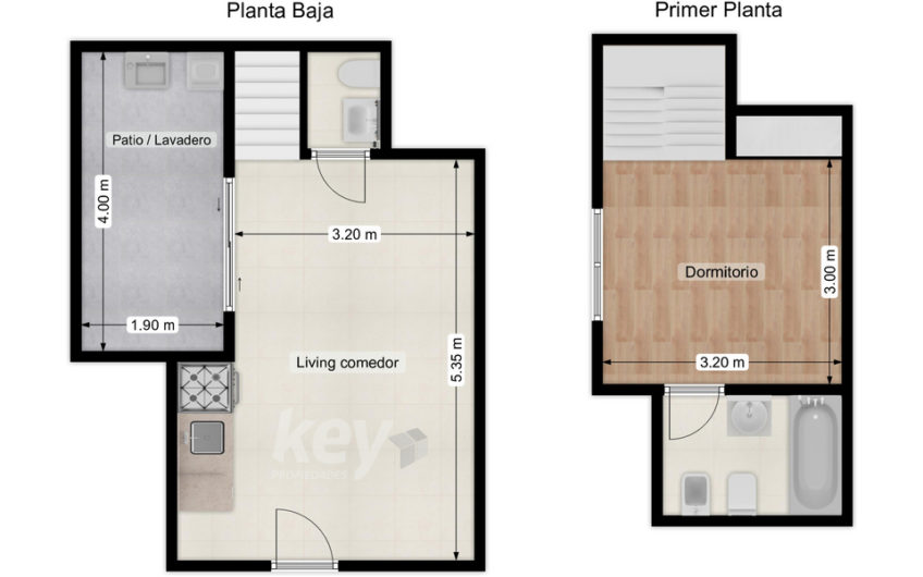 Moderno PH tipo duplex de 87m2 totales – 2 ambientes c/ terraza propia de 38m2!  – Sin Expensas