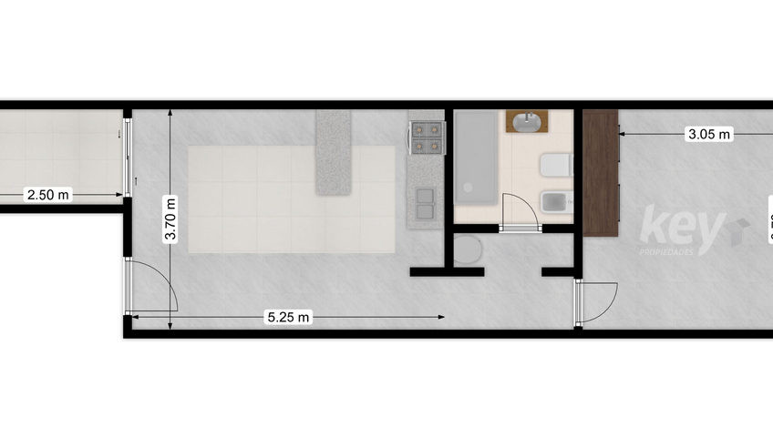 Departamento 2 ambientes en PB – Araoz y Leandro. N. Alem – Banfield
