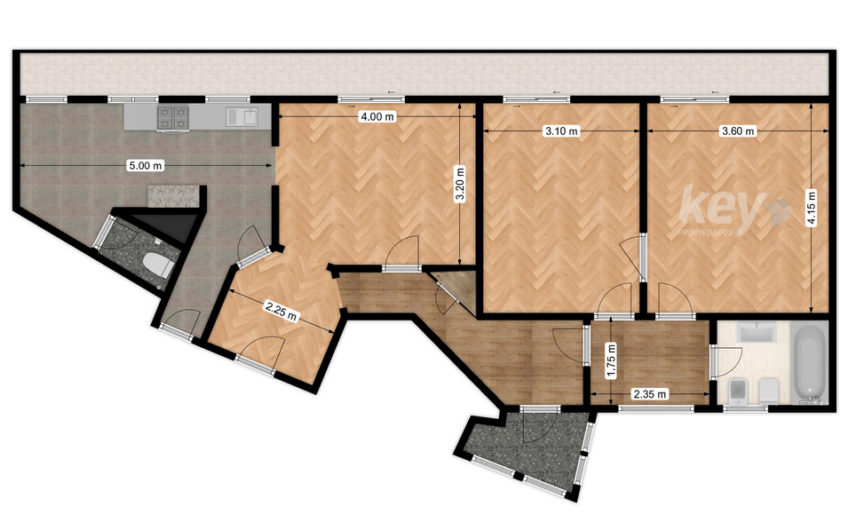 Hermoso 3 ambientes reciclado a nuevo – Excelente estado – Centro – CABA