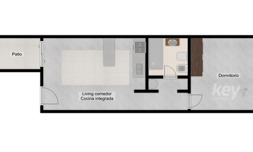 Departamento 2 ambientes en PB – Araoz y Leandro. N. Alem – Banfield