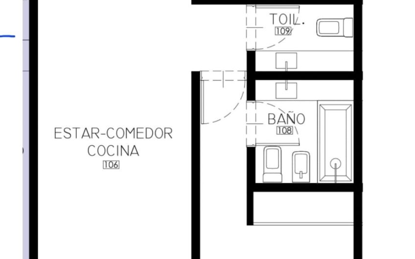 2 ambientes con toilette en edificio de categoría con financiación exclusiva – Zona Caballito – CABA