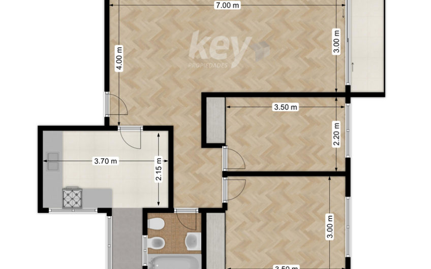 Hermoso 3 ambientes en excelente ubicación frente al Parque Centenario – Caballito