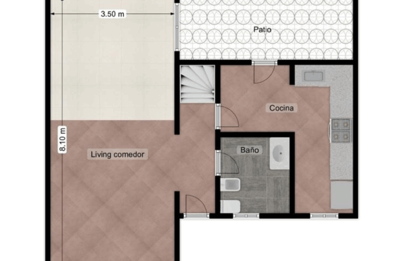 Hermosa casa de 4 ambientes con patio en Las Bases 200 – Liniers