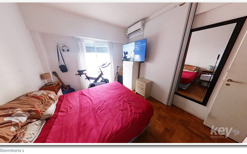 Departamento de 3 ambientes con balcón y cochera – Muy luminoso – Almagro